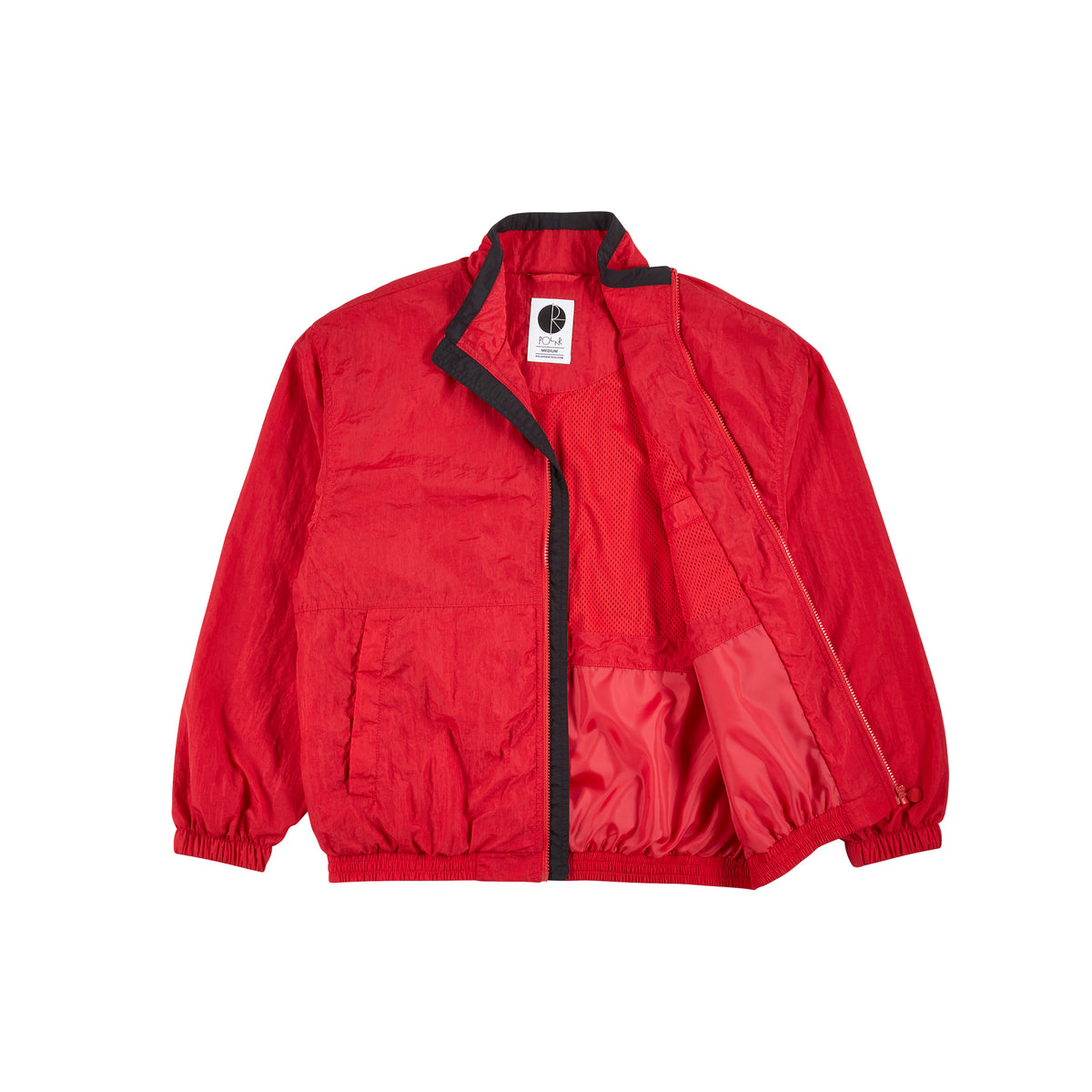 POLAR SKATE CO TRACK JACKET RED/ BLACK