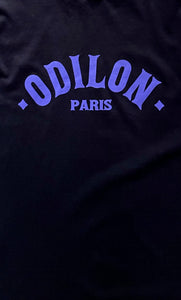 T-SHIRT ODILON PARIS OG LOGO BLACK PURPLE