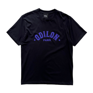 T-SHIRT ODILON PARIS OG LOGO BLACK PURPLE