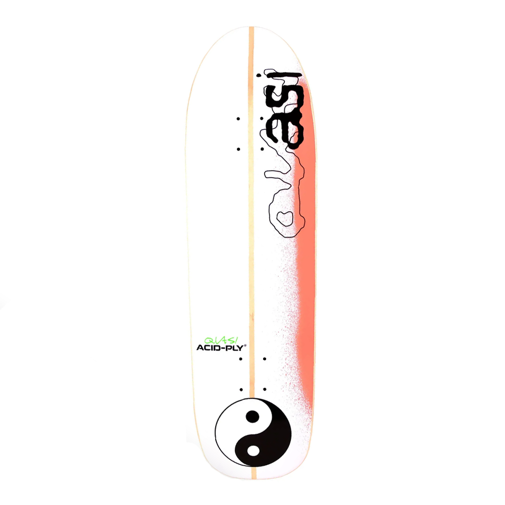 QUASI SURFA 9.0 SKATEBOARD DECK RED