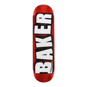 BAKER SKATEBOARDS BRAND LOGO RED FOIL SKATEBOARD DECK 8.25