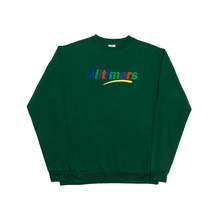 Load image into Gallery viewer, ALLTIMERS EMBROIDERED ESTATE CREW DARK GREEN