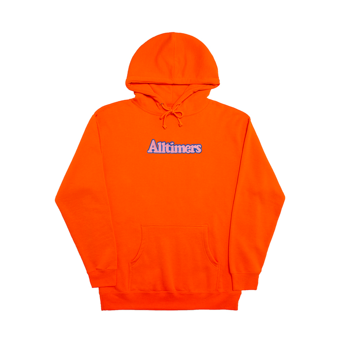 ALLTIMERS EMBROIDERED BROADWAY HOODIE ORANGE