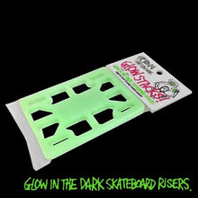 Load image into Gallery viewer, HEROIN SKATEBOARDS GLOW IN THE DARK 1/8 SKATEBOARD RISER PADS