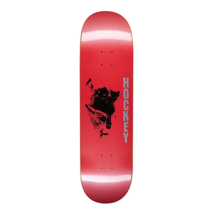 HOCKEY CHAOS RED SKATEBOARD DECK 8.75