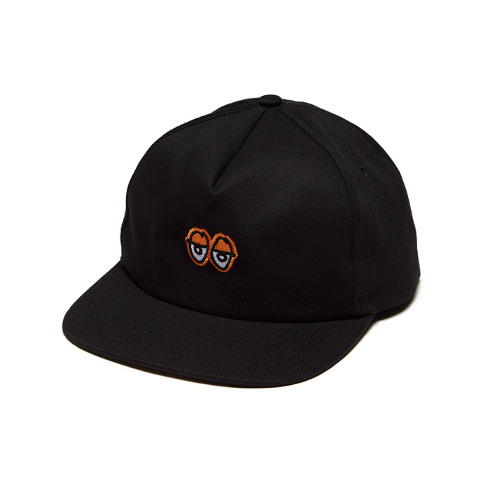 KROOKED SKATEBOARDING EYES SNAPBACK BLACK/ ORANGE