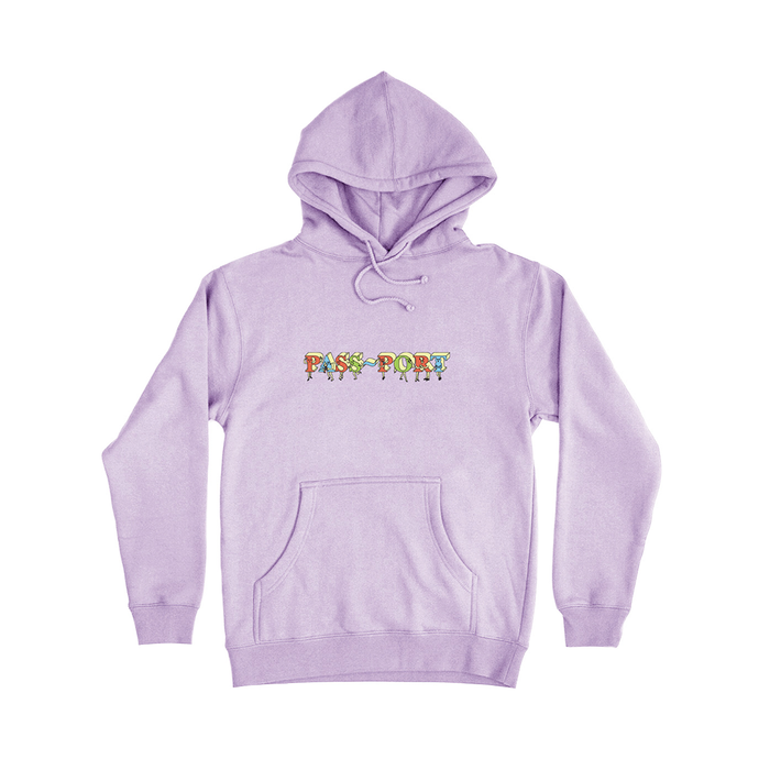 PASS-PORT SKATEBOARDS PP GANG HOODIE LAVENDER