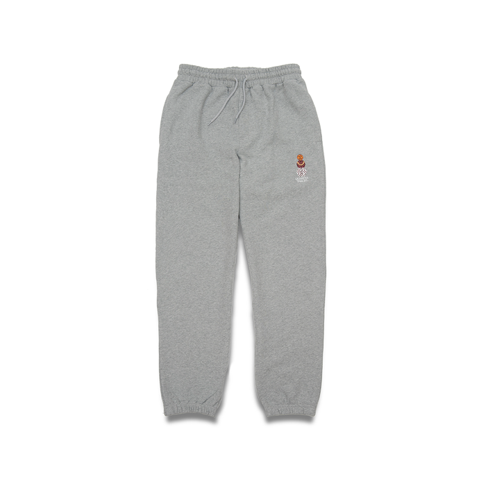 QUARTERSNACKS EMBROIDERED SNACKMAN SWEATPANTS HEATHER