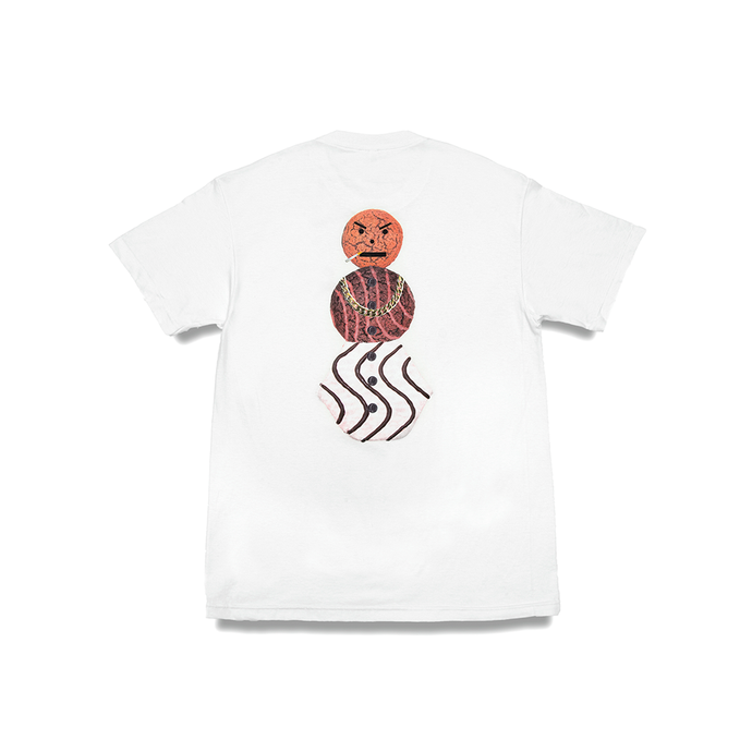 QUARTERSNACKS SNACKMAN TEE WHITE