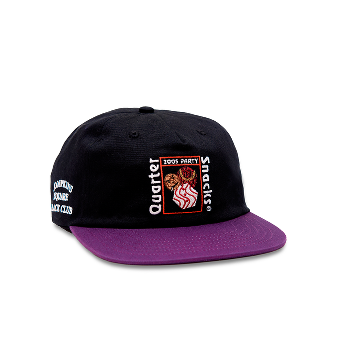 QUARTERSNACKS PARTY CAP BLACK/ PURPLE