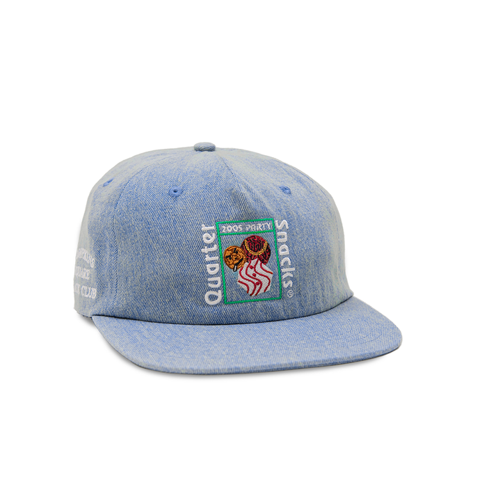 QUARTERSNACKS PARTY CAP LIGHT DENIM