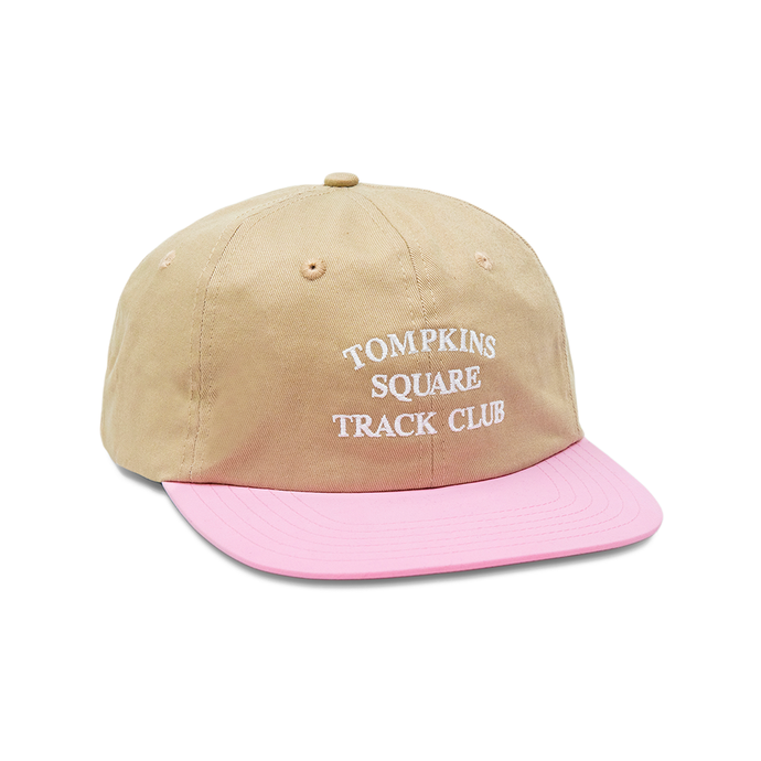 QUARTERSNACKS TOMKINS TRACK CLUB CAP TAN/ PINK