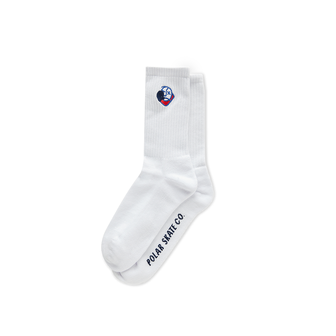 POLAR SKATE CO BIG BOY SOCKS WHITE