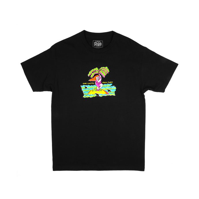 PASS-PORT SKATEBOARDS TOBY ZOATES DARLING TEE BLACK