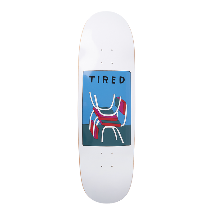 TIRED SKATEBOARDS SEATS JOEL SKATEBOARD DECK 9.18