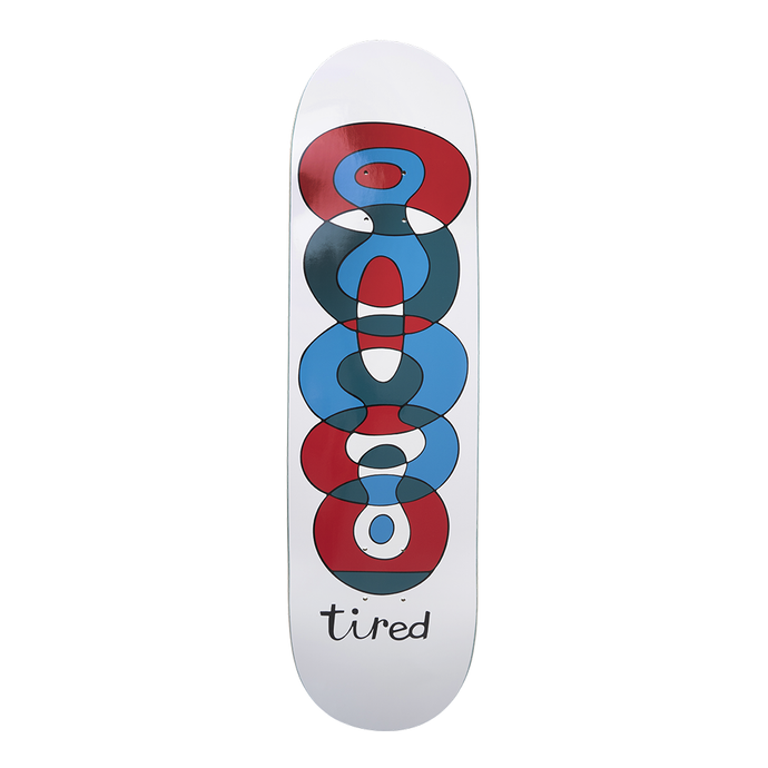 TIRED SKATEBOARDS WOBBLES REGULAR SKATEBOARD DECK 8.25