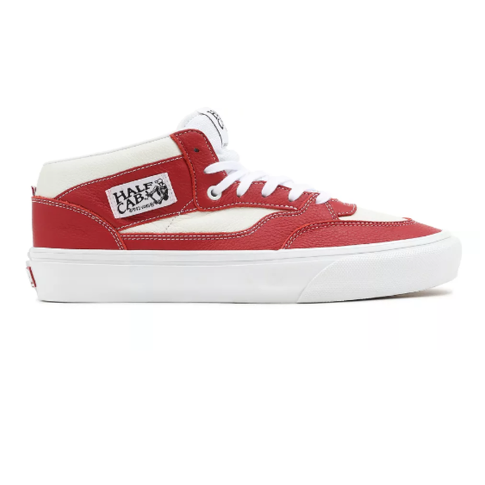 VANS SKATE HALF CAB '92 SPORT LEATHER CHILI PEPPER/ WHITE