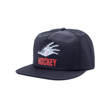 Load image into Gallery viewer, HOCKEY SIDE TWO 5-PANEL HAT BLACK