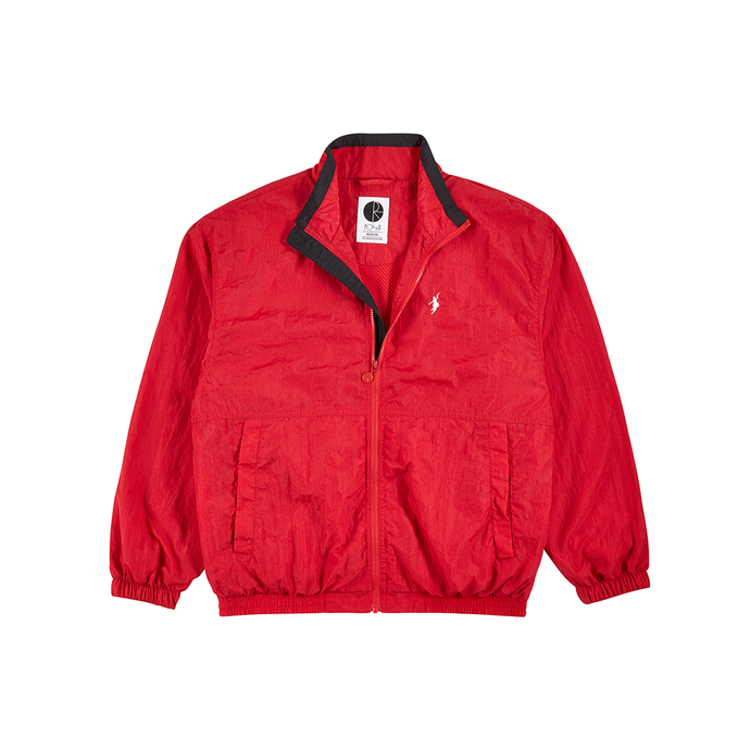 POLAR SKATE CO TRACK JACKET RED/ BLACK