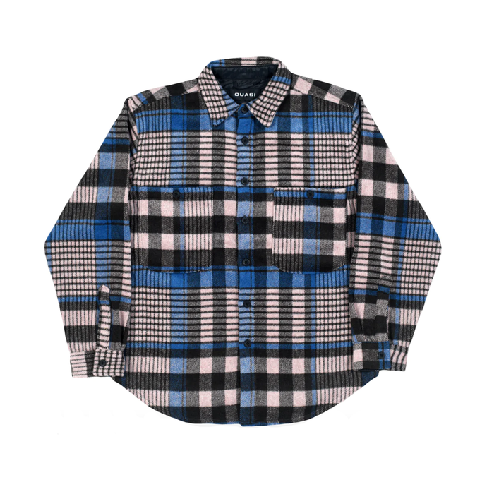 QUASI SCREEN FLANNEL SHIRT (PUCE)