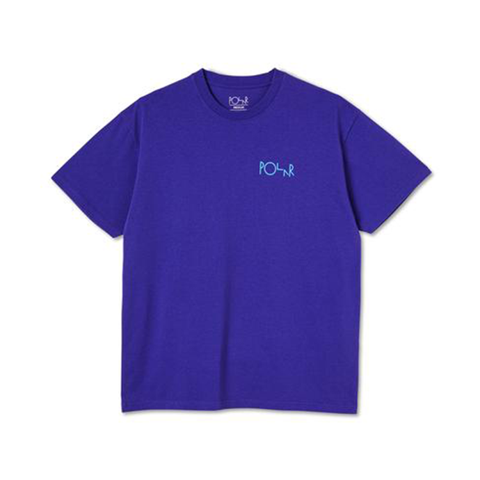 POLAR SKATE CO STROKE LOGO TEE PURPLE